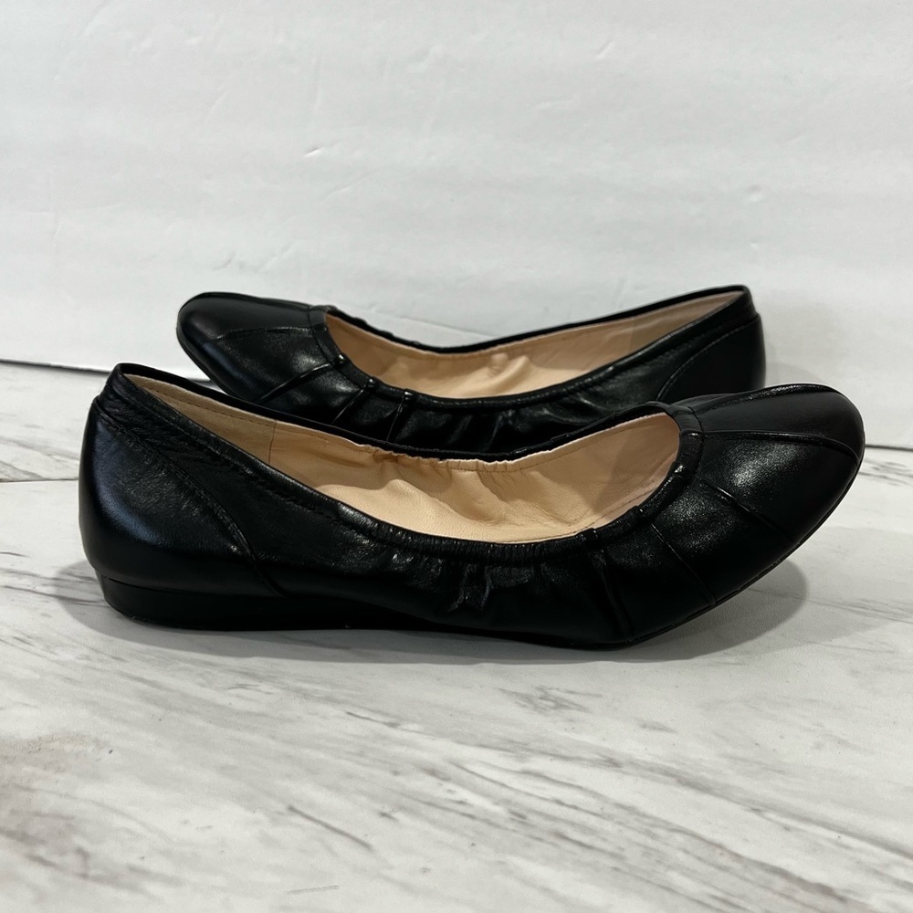 Cole Haan Black Leather Ballet Flats